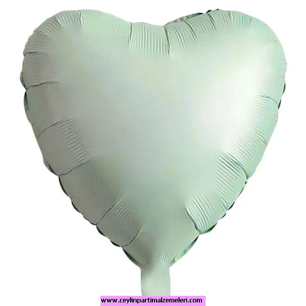 Adaçayı Yeşil Kalp Folyo Balon